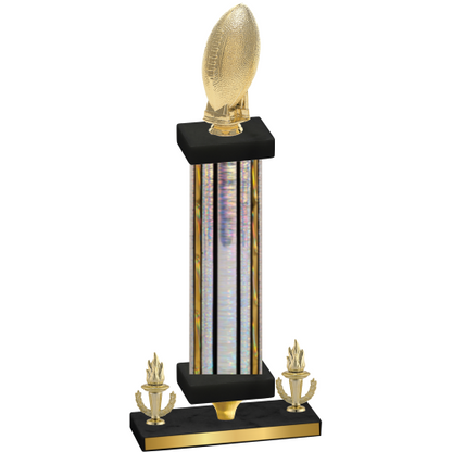 Premium Single Silver Glacier Victory Football Trophy