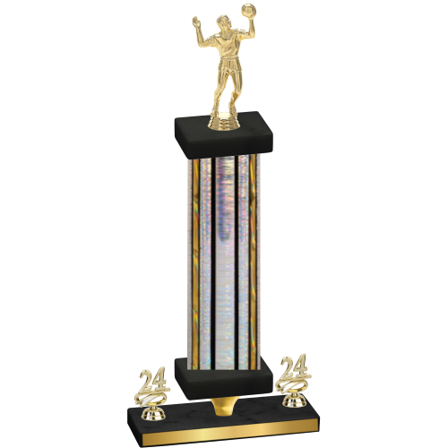 Premium Single Silver Glacier Year Volleyball Trophy