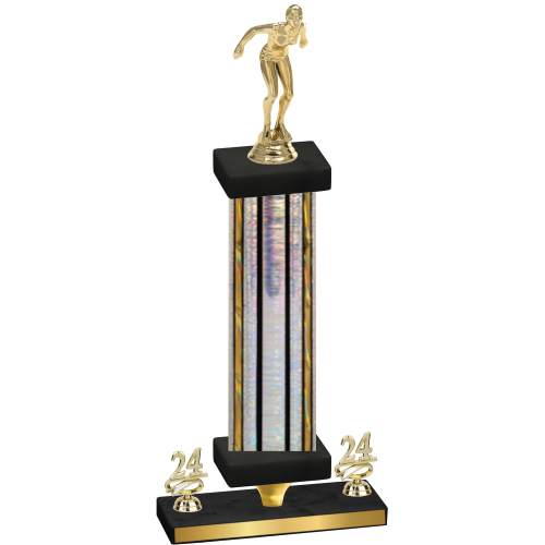 Premium Single Silver Glacier Year Tennis Trophy