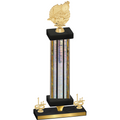 Premium Single Silver Glacier First Place Swimming Trophy