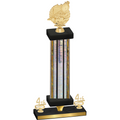 Premium Single Silver Glacier Fourth Place Swimming Trophy