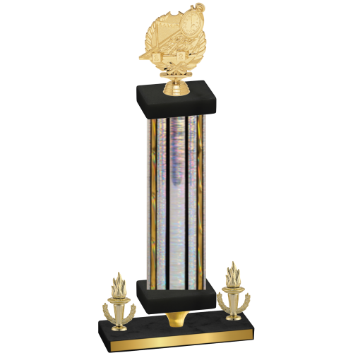 Premium Single Silver Glacier Victory Swimming Trophy