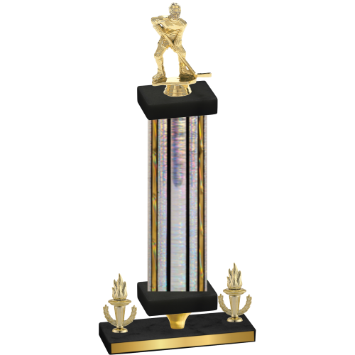 Premium Single Silver Glacier Victory Hockey Trophy