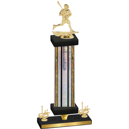 Premium Single Silver Glacier First Place Lacrosse Trophy