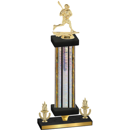 Premium Single Silver Glacier Victory Lacrosse Trophy