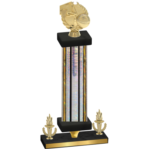 Premium Single Silver Glacier Victory Basketball Trophy