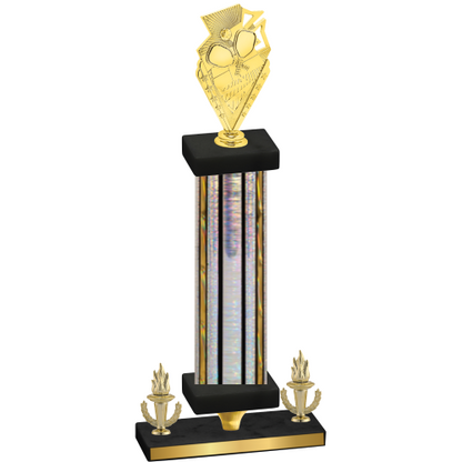 Premium Single Silver Glacier Victory Pickleball Trophy