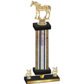 Premium Single Silver Glacier Year Horses Trophy