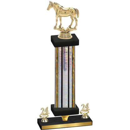 Premium Single Silver Glacier Year Horses Trophy