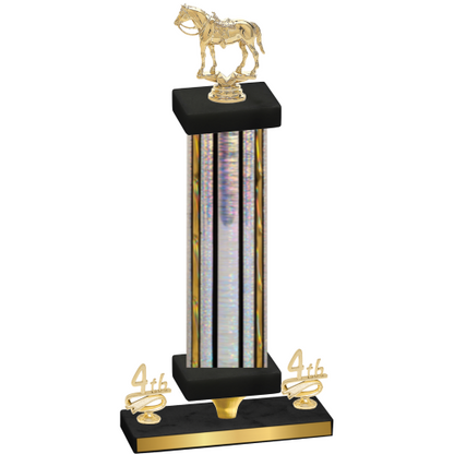 Premium Single Silver Glacier Fourth Place Horses Trophy