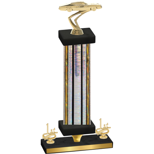 Premium Single Silver Glacier First Place Cars Trophy