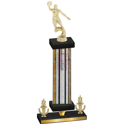 Premium Single Silver Glacier Victory Basketball Trophy