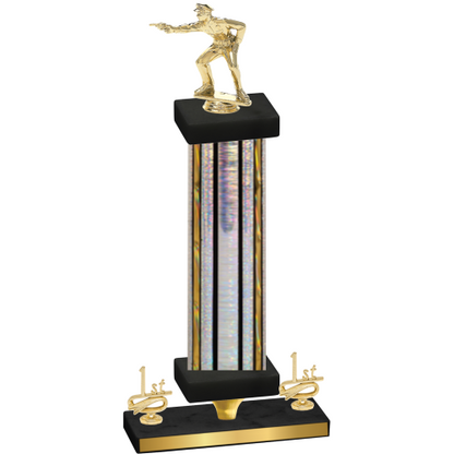 Premium Single Silver Glacier First Place Shooter Trophy