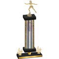 Premium Single Silver Glacier Fourth Place Skater Trophy