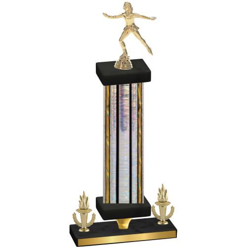 Premium Single Silver Glacier Victory Skater Trophy