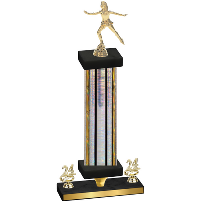 Premium Single Silver Glacier Year Skater Trophy