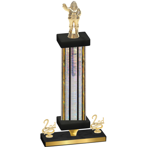 Premium Single Silver Glacier Second Place Holiday Trophy