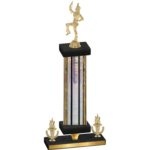 Premium Single Silver Glacier Victory Majorette Trophy