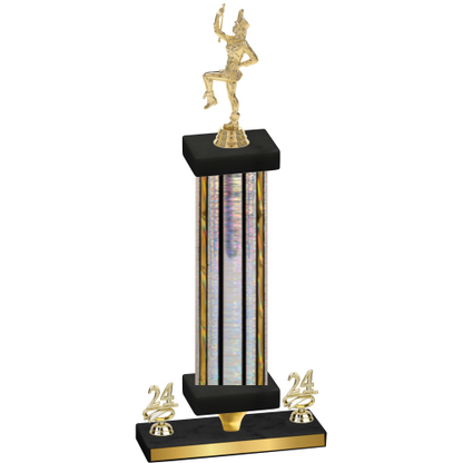 Premium Single Silver Glacier Year Majorette Trophy