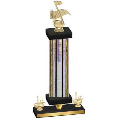 Premium Single Silver Glacier First Place Music Trophy