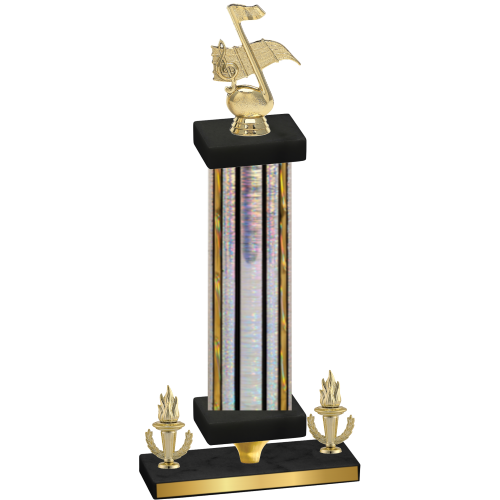 Premium Single Silver Glacier Victory Music Trophy