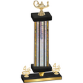 Premium Single Silver Glacier Fourth Place Academics Trophy