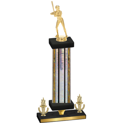 Premium Single Silver Glacier Victory Softball Trophy