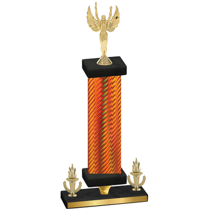 Premium Single Orange Carbon Fiber Victory Victory Trophy