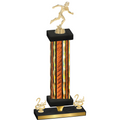 Premium Single Orange Glacier Second Place Running Trophy