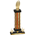 Premium Single Orange Glacier Third Place Football Trophy