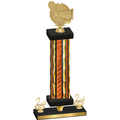 Premium Single Orange Glacier Second Place Tennis Trophy