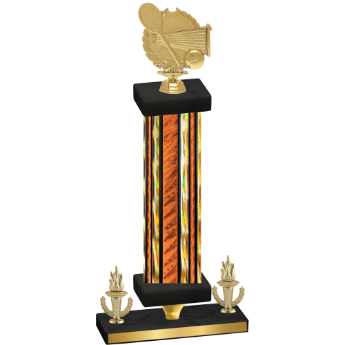 Premium Single Orange Glacier Victory Tennis Trophy