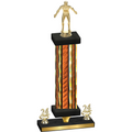 Premium Single Orange Glacier Year Wrestling Trophy