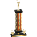 Premium Single Orange Glacier Second Place Victory Trophy