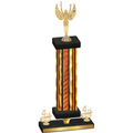 Premium Single Orange Glacier Fourth Place Victory Trophy