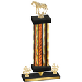 Premium Single Orange Glacier Fourth Place Horses Trophy