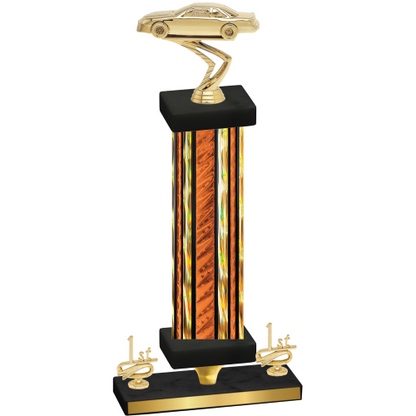 Premium Single Orange Glacier First Place Cars Trophy