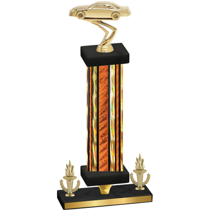 Premium Single Orange Glacier Victory Cars Trophy