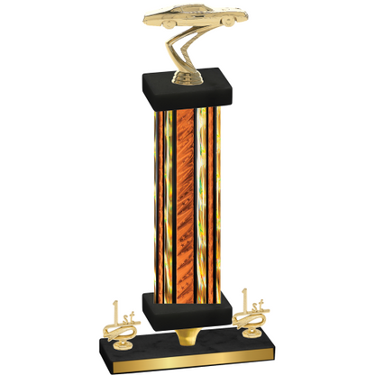 Premium Single Orange Glacier First Place Cars Trophy