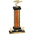 Premium Single Orange Glacier Fourth Place Cars Trophy