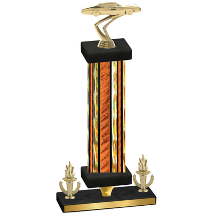 Premium Single Orange Glacier Victory Cars Trophy