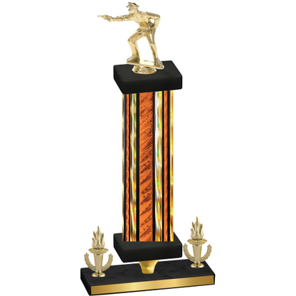 Premium Single Orange Glacier Victory Shooter Trophy