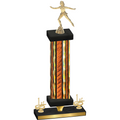 Premium Single Orange Glacier First Place Skater Trophy