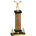 Premium Single Orange Glacier Victory Weights Trophy