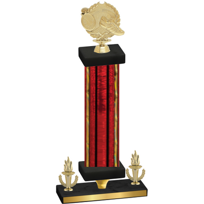 Premium Single Red Glacier Victory Running Trophy