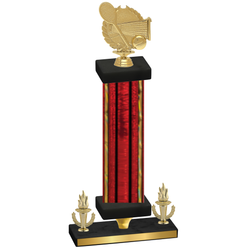 Premium Single Red Glacier Victory Tennis Trophy