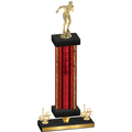 Premium Single Red Glacier First Place Swimming Trophy