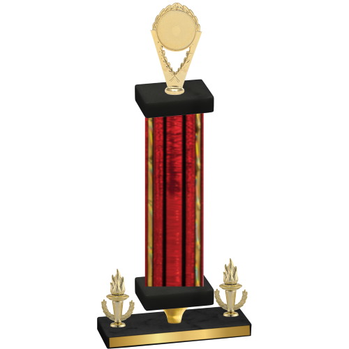 Premium Single Red Glacier Victory Insert Trophy