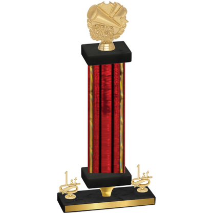 Premium Single Red Glacier First Place Cheerleading Trophy