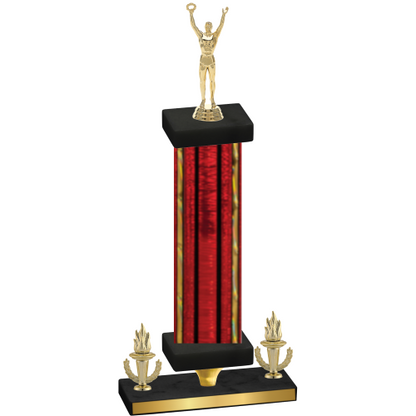 Premium Single Red Glacier Victory Victory Trophy